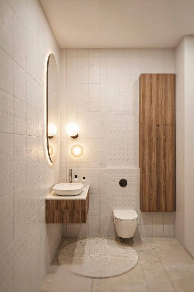 Japandi Small Half Bathroom Decor | Minimalist Zen Design Ideas for a Serene Space