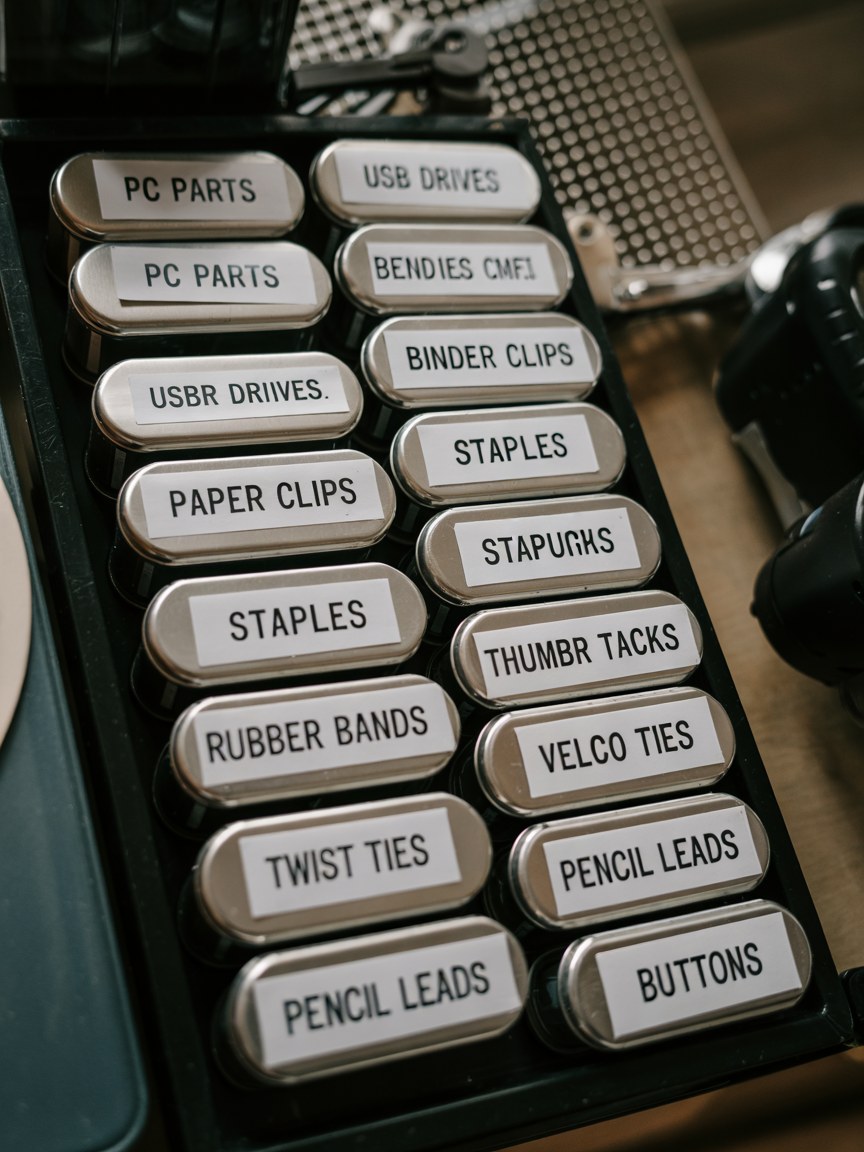 DIY Altoid Tin Organization System for Small Items and Office Supplies