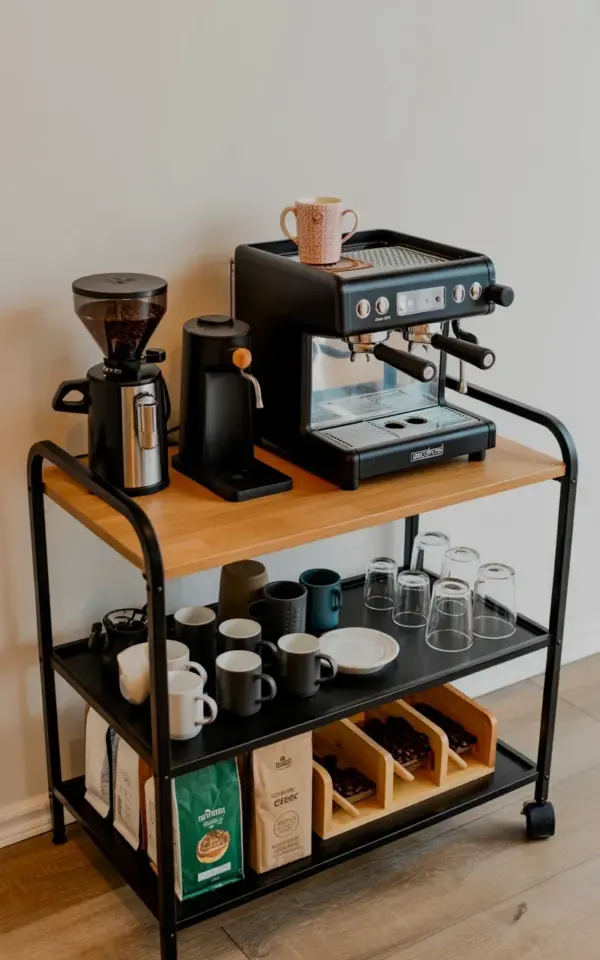 Industrial Coffee Cart Station Setup - Quick & Easy Tips