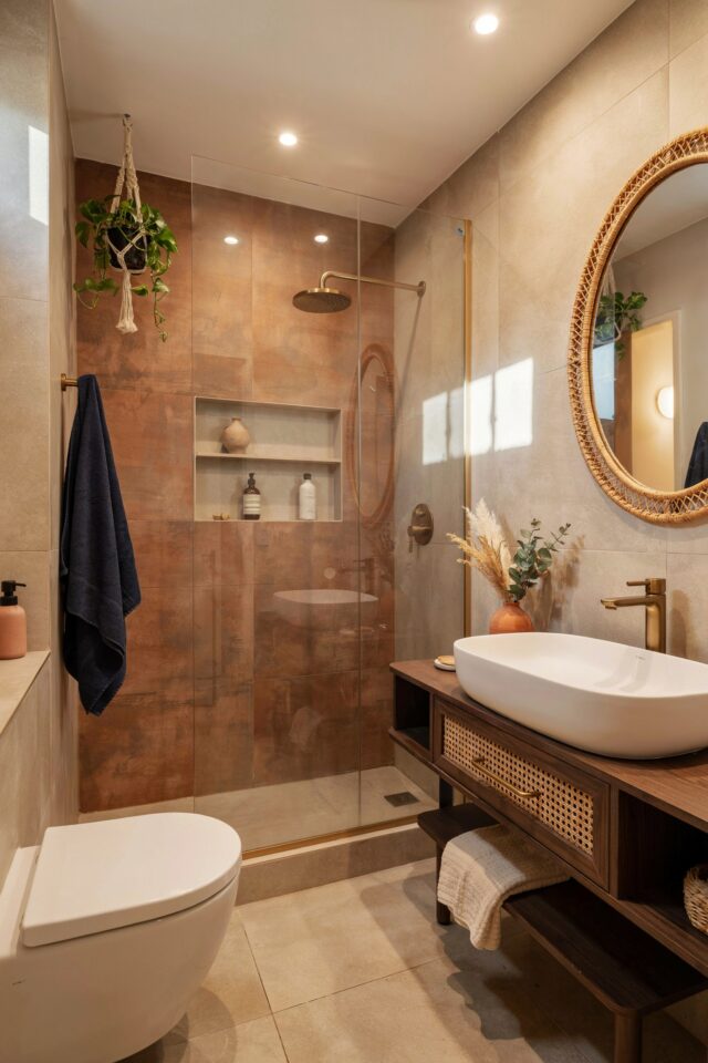 Indian Bathroom Renovation Ideas for Small Spaces | Vibrant Tiles & Traditional Decor