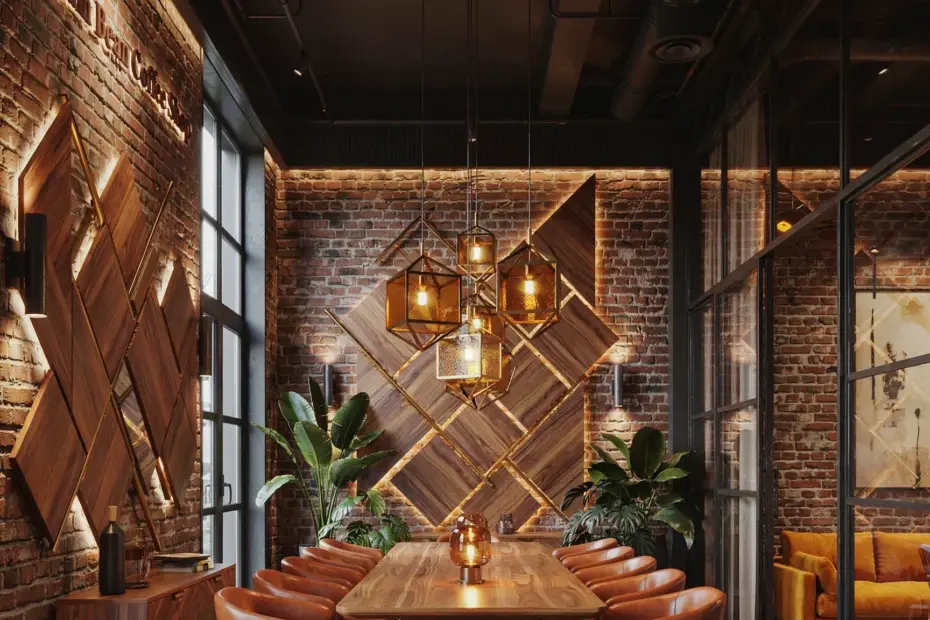 Industrial Decor Ideas for a Factory Loft Coffee Shop
